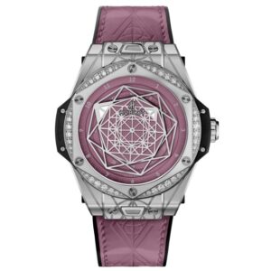 Hublot Sang Bleu Pink Steel Diamond